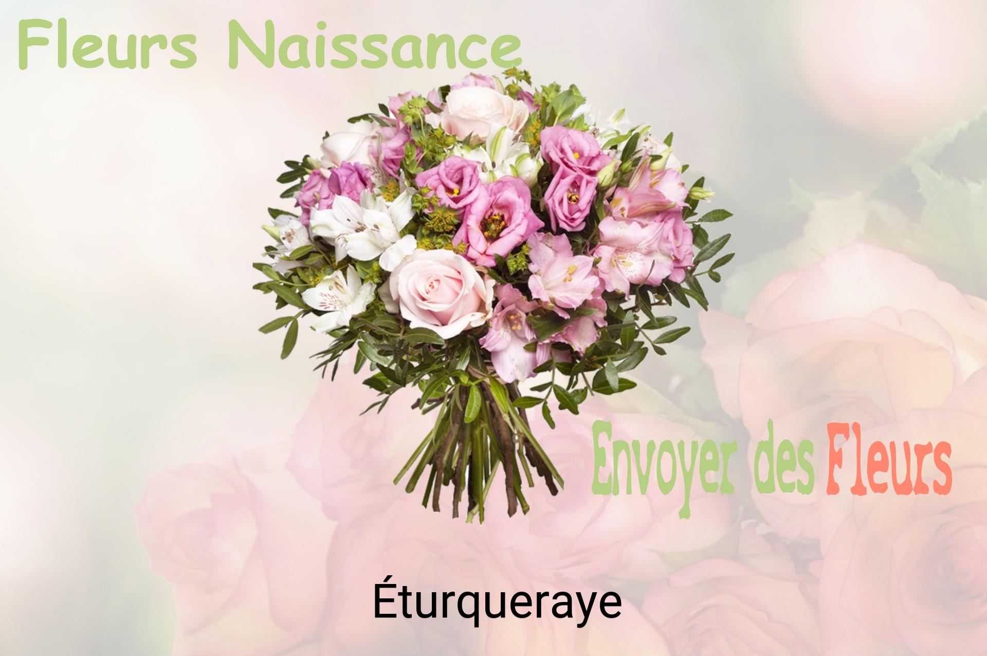 Bouquet de fleurs de naissance livré à Éturqueraye